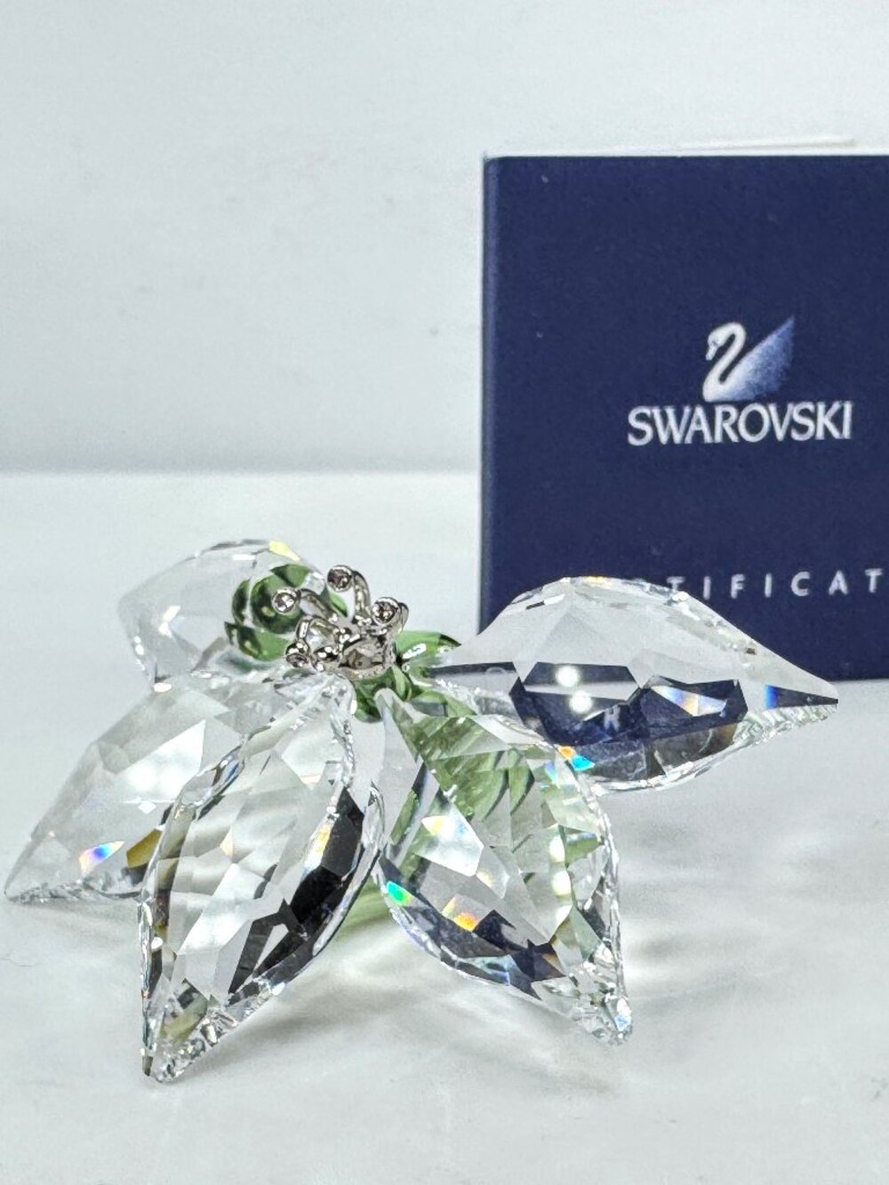 Swarovski SCS 2013 Limited Edition Crystal Orchid Flower Retired 1142858COA S342